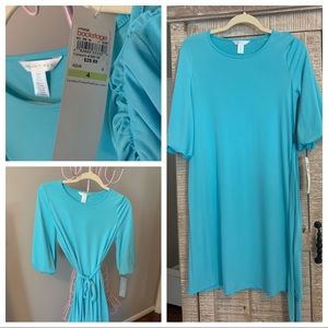 London times - Turquoise dress